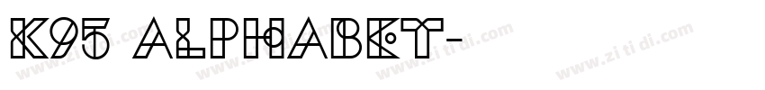 K95 Alphabet字体转换